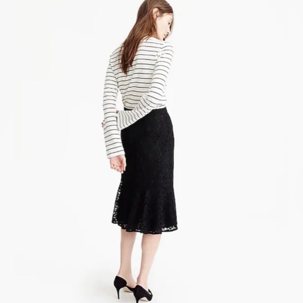 J Crew Women’s Medium Velvet Tie-Front Stripe Long Sleeve Top - Picture 9 of 10